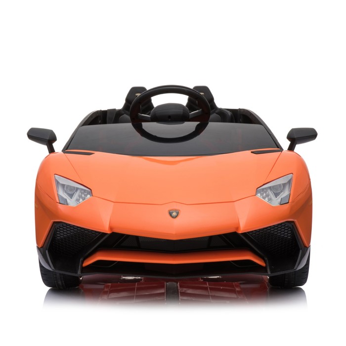 Электромобиль LAMBORGHINI AVENTADOR SV, EVA колеса, цвет оранжевый
