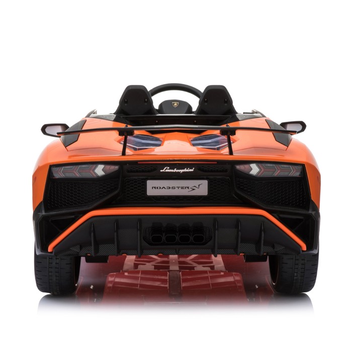 Электромобиль LAMBORGHINI AVENTADOR SV, EVA колеса, цвет оранжевый
