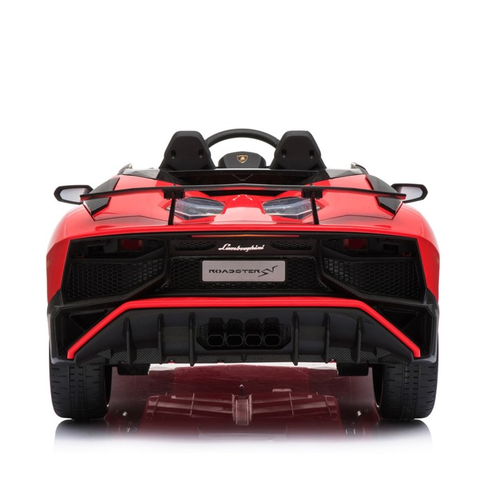 Электромобиль LAMBORGHINI AVENTADOR SV, EVA колеса, цвет красный