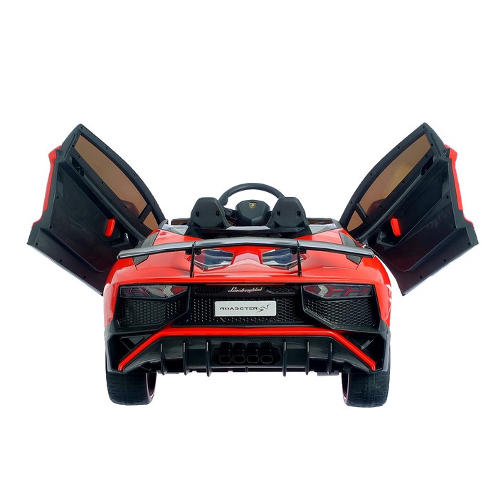 Электромобиль LAMBORGHINI AVENTADOR SV, EVA колеса, цвет красный