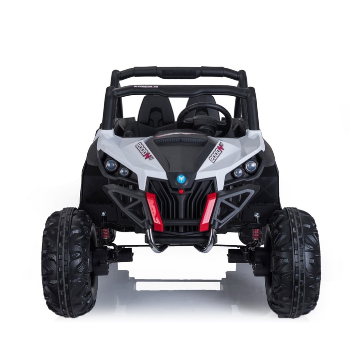 Электромобиль "БАГГИ", полный привод 4WD, кожаное сидение, цвет белый