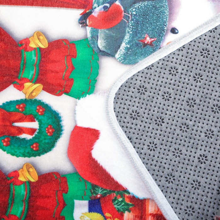 Коврик для ванной "Дед Мороз и сказка"