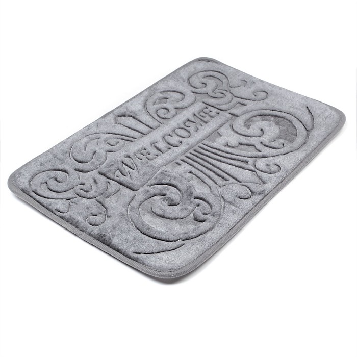 Коврик для ванной Welcome, цвет серый