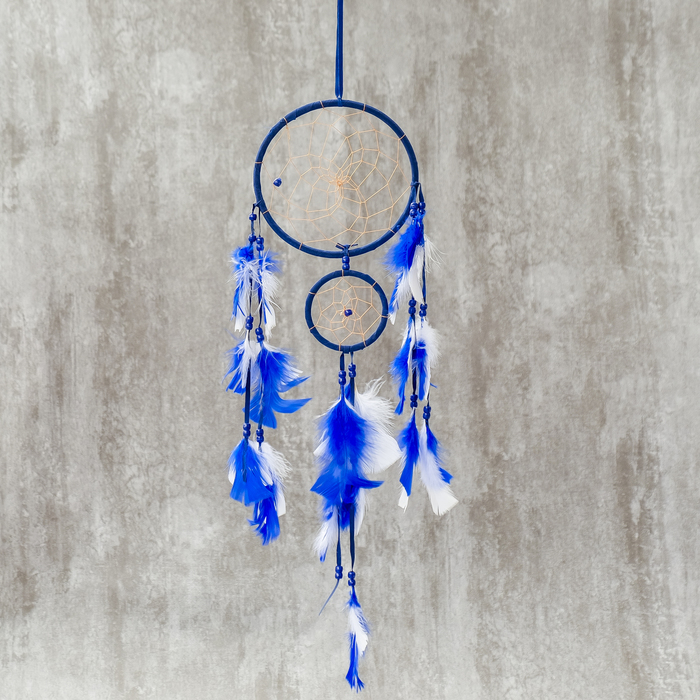 Ловец снов паутинка "Бордо" d=16, d=8 см длина 50 см МИКС