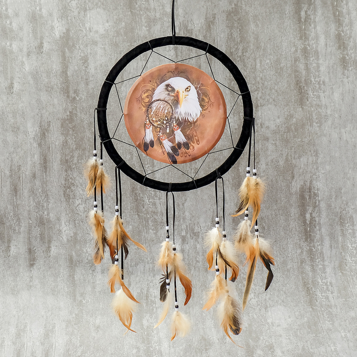 Ловец снов "Острый взор - ястреб" d=33 длина 72 см