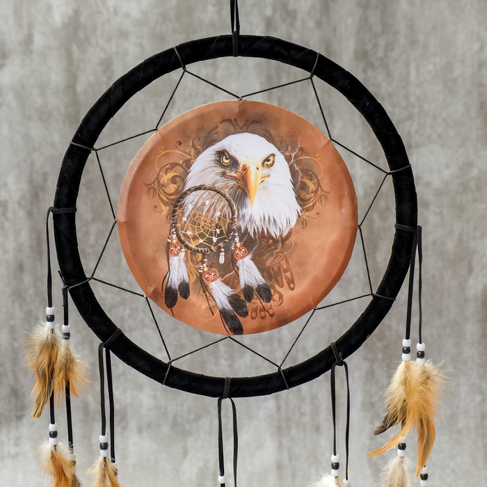 Ловец снов "Острый взор - ястреб" d=33 длина 72 см