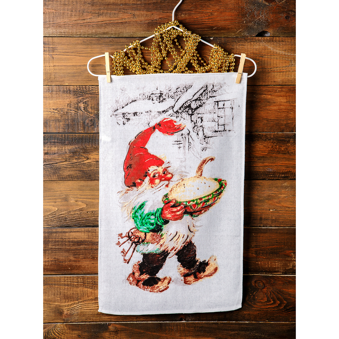 Комплект полотенец для кухни Spany 35x61 2шт, рогожка, хл.100%, Эльф