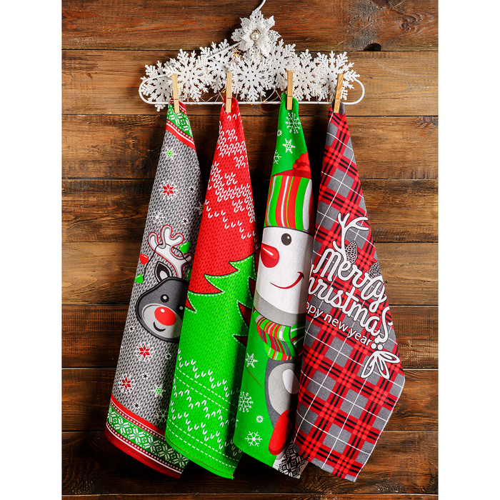 Полотенце для кухни Spany 35x61, рогожка, хл.100%, Вязка