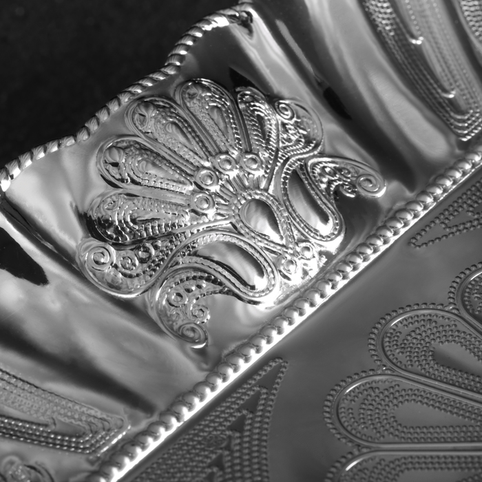 Ваза сервировочная "Серебро" 18х18х3 см