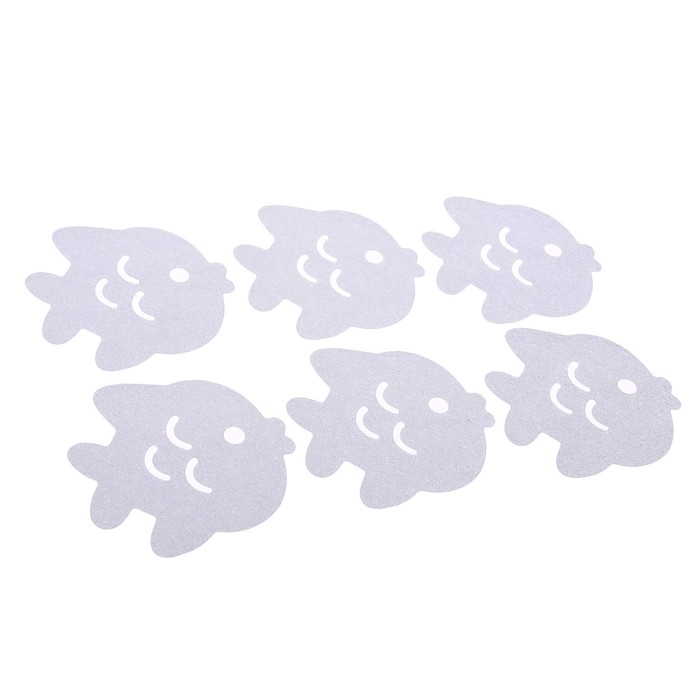 Противоскользящие наклейки для ванны «Рыбка», набор 6 шт.