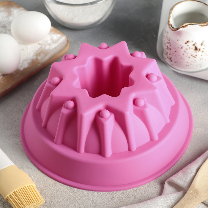 Форма для выпечки 22 см "Немецкий кекс. Звезда", цвет МИКС