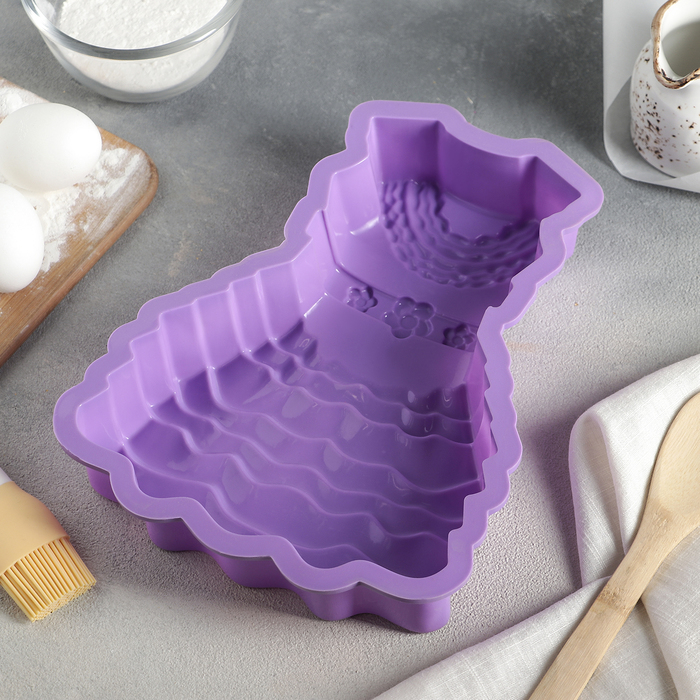 Форма для выпечки "Платье", цвет МИКС