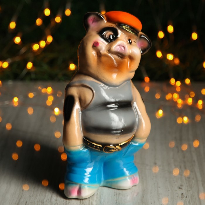 Копилка "Поросёнок Фраер" глянец  микс