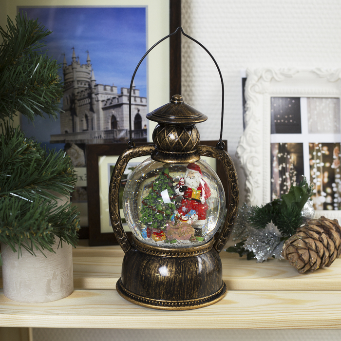 Фигура световая новогодний фонарик "Дед Мороз", 20х14х11 см, 3*АА (не в компл.), Т-БЕЛЫЙ