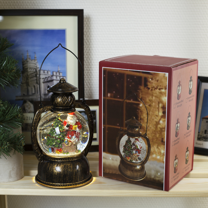 Фигура световая новогодний фонарик "Дед Мороз", 20х14х11 см, 3*АА (не в компл.), Т-БЕЛЫЙ