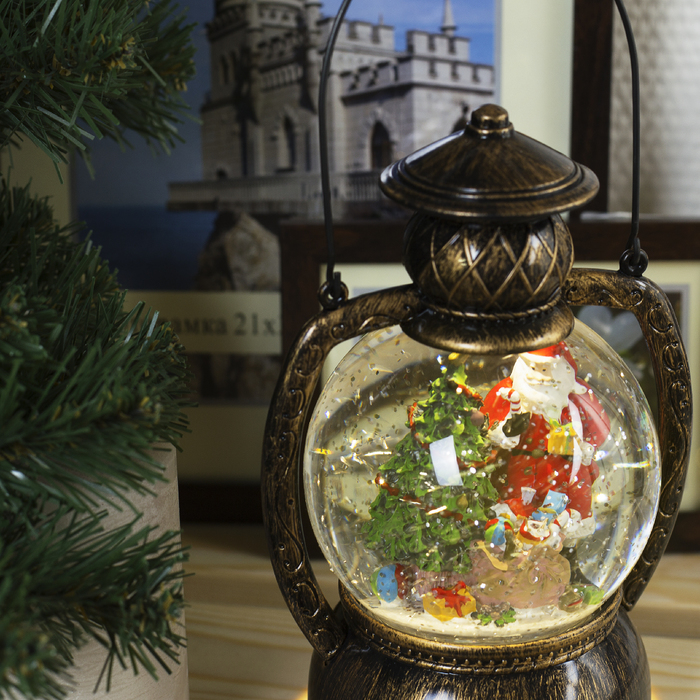 Фигура световая новогодний фонарик "Дед Мороз", 20х14х11 см, 3*АА (не в компл.), Т-БЕЛЫЙ