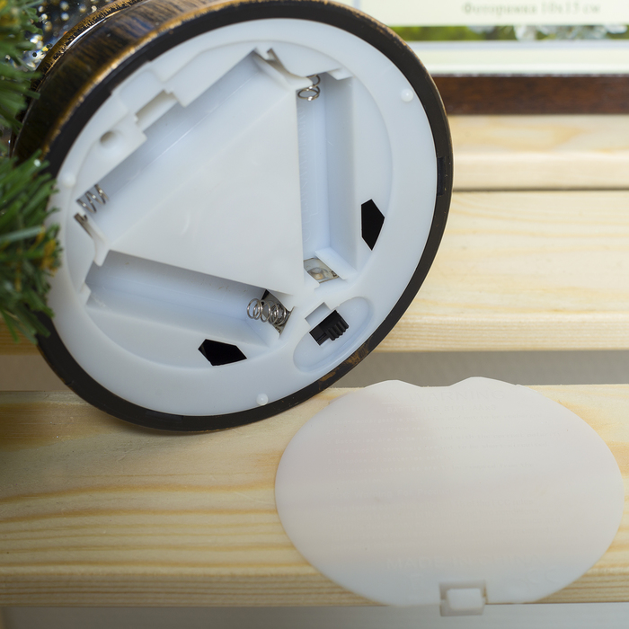 Фигура световая новогодний фонарик "Снеговики", 20х14х11 см, 3*АА (не в компл.), Т-БЕЛЫЙ