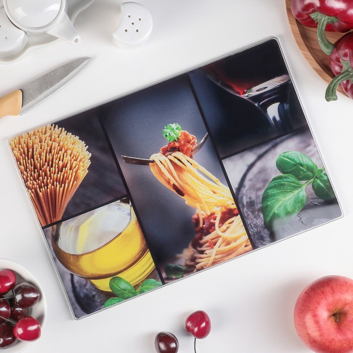 Доска разделочная 30х20 см "Итальянский ужин"