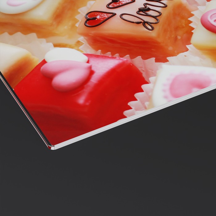 

Доска разделочная стеклянная Доляна «Сладкая любовь», 30×20 см