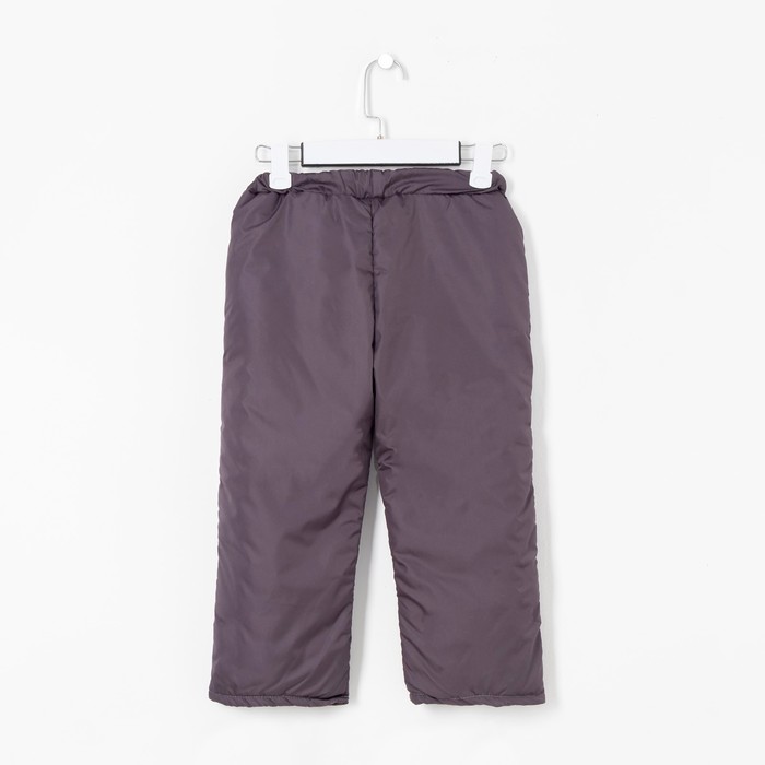 Брюки детские 1712-07, темно-серый, рост 110 см, синтепон 100г/м