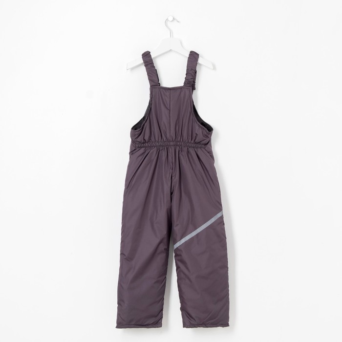 Полукомбинезон детский 2607-07, темно-серый, рост 104-110 см, синтепон 100г/м