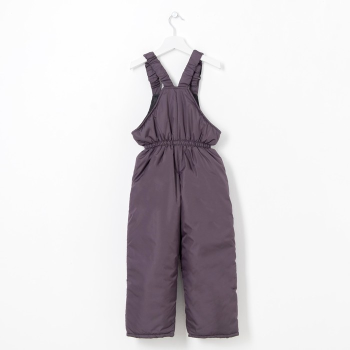 Полукомбинезон детский 2601-07, темно-серый, рост 128-134 см, синтепон 100г/м