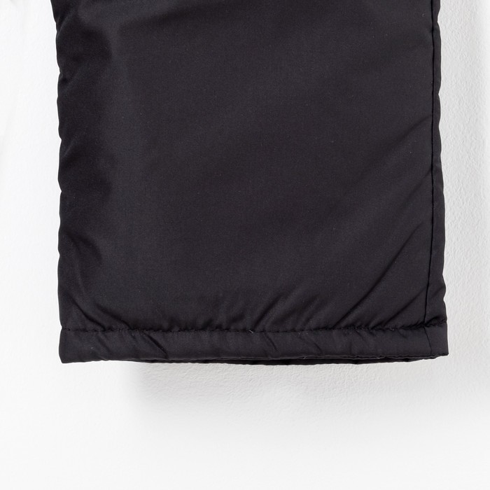 Брюки детские 1712-07, черный, рост 110 см, синтепон 100г/м