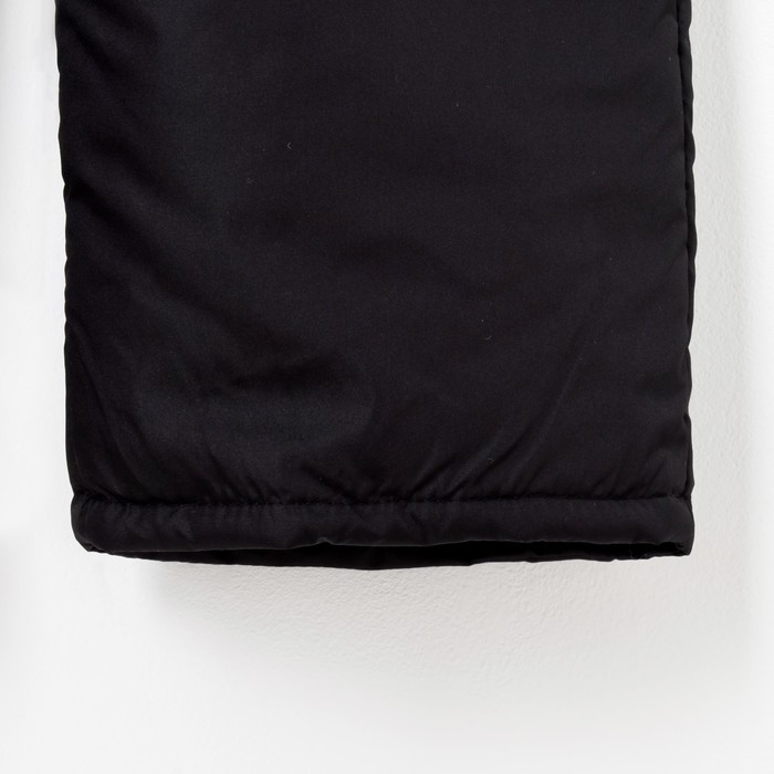 Полукомбинезон детский 2607-07, черный, рост 122-128 см, синтепон 100г/м