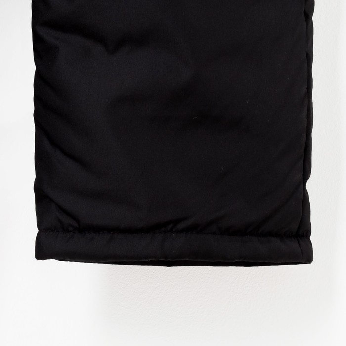 Полукомбинезон детский 2601-07, черный, рост 134-140 см, синтепон 100г/м