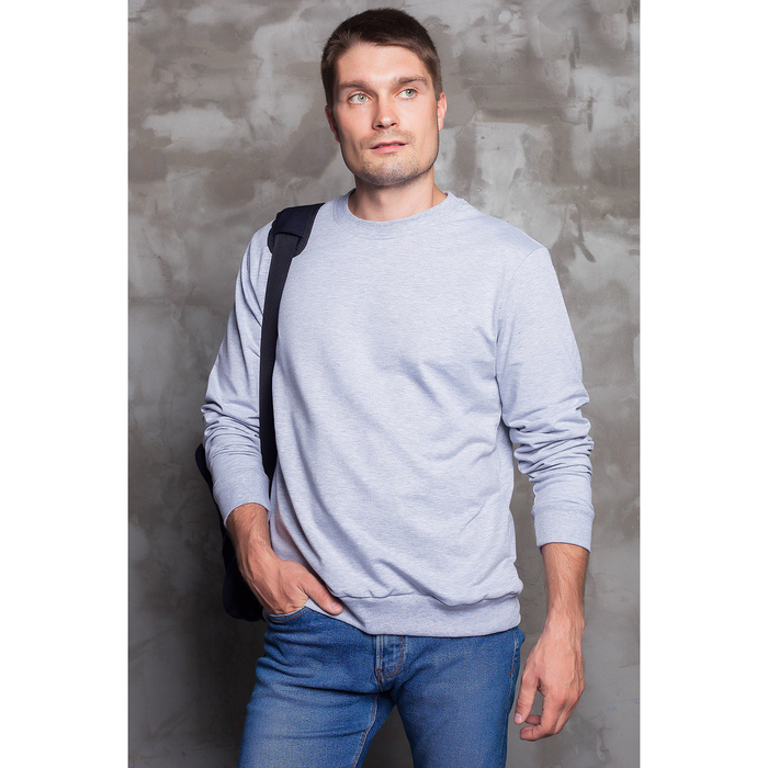 Свитшот мужской цвет серый, р-р 44-46 рост 188-194