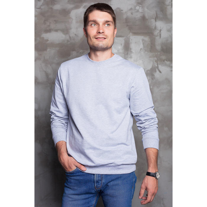 Свитшот мужской цвет серый, р-р 52-54 рост 188-194