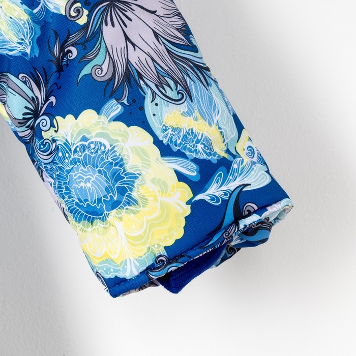 Пальто зимнее для девочки "Меццо", рост 128 см, цвет синий