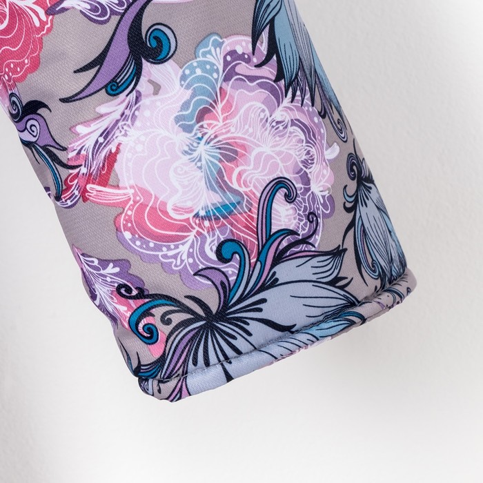 Пальто зимнее для девочки "Меццо", рост 128 см, цвет серый