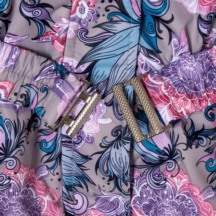 Пальто зимнее для девочки "Меццо", рост 140 см, цвет серый