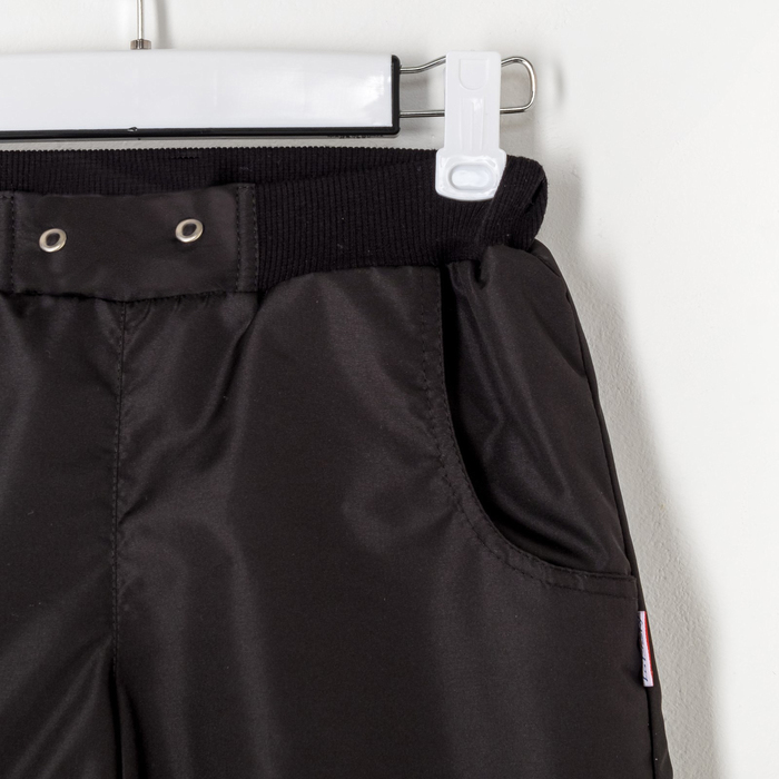 Брюки демисезонные для мальчика "Трек", рост 158 см, цвет чёрный