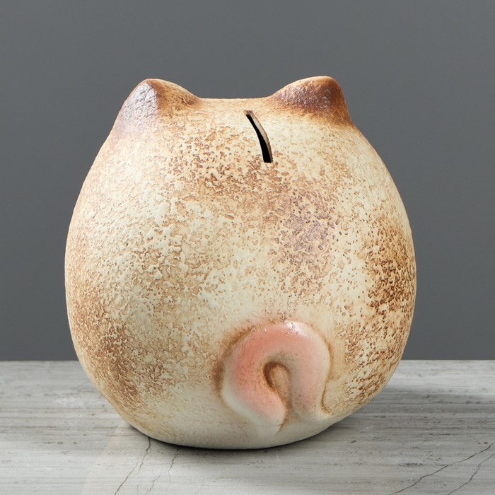 Копилка "Свинка Шарик" малая, шамот, микс