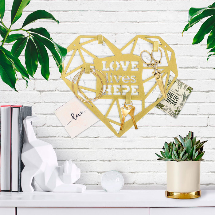 Панно с крючками &quot;Сердце&quot;