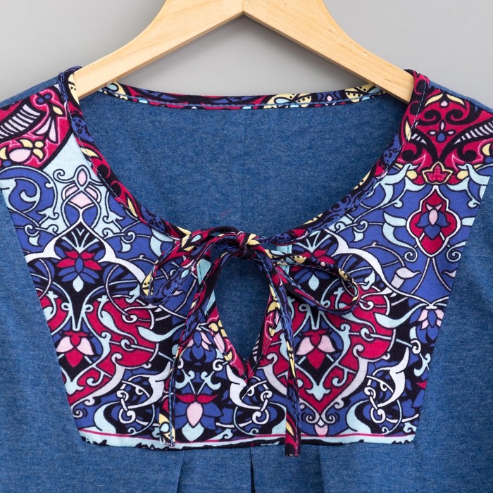 Комплект женский (майка, бриджи) цвет синий, р-р 54