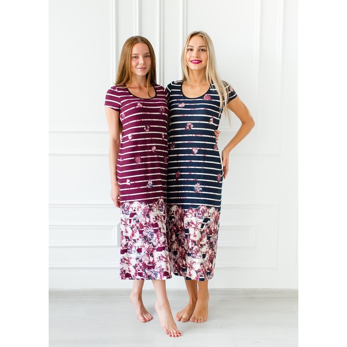 Платье женское Эдита, цвет синий, размер 48