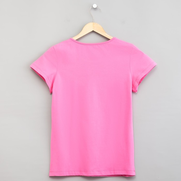 Футболка женская Енот, цвет розовый, размер 48