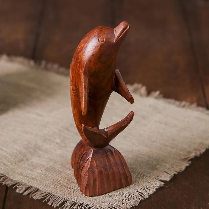 Сувенир дерево "Дельфин" 15 см