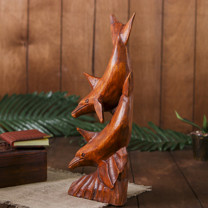 Сувенир дерево "Дельфин" 30 см