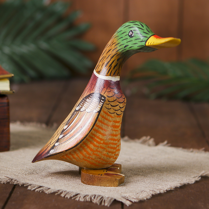 Сувенир дерево "Утка" 17 см