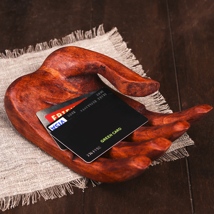 Сувенир "Визитница" дерево 21 см