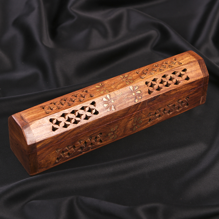 Подставка под благовония "Пенал" дерево 25х6х5,5 см