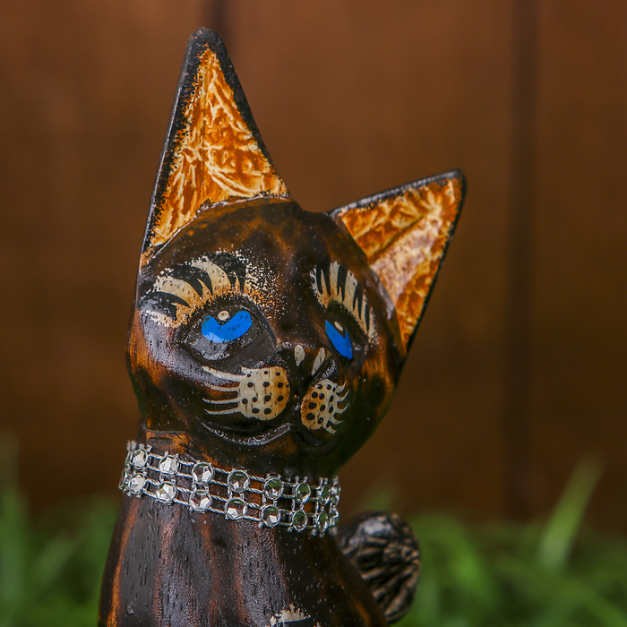 Сувенир "Кошка удачи" дерево, 21 см