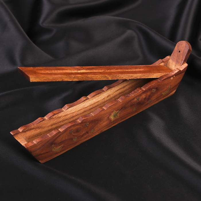 Подставка под благовония "Пенал" дерево 25 см