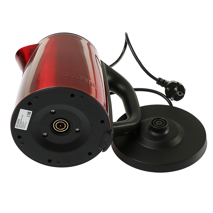 Чайник электрический GELBERK GL-321, 1500 Вт, 2 л, красный