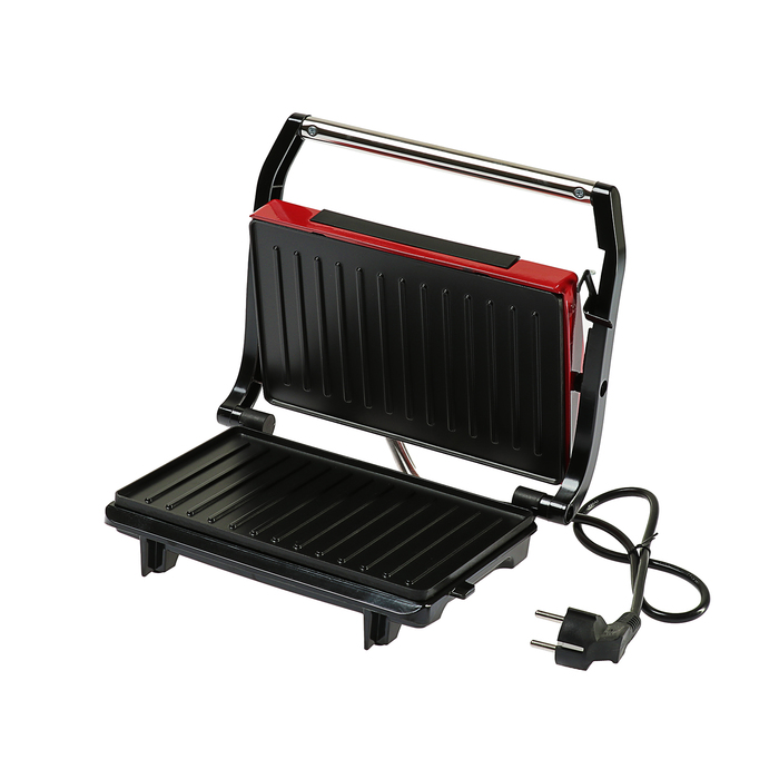Гриль настольный электрический GELBERK GL-549, 850 Вт, антипригарное покрытие, красный