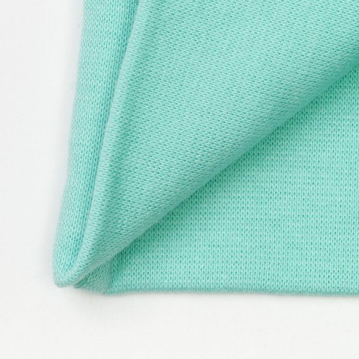 Набор шапка/снуд с бантом из пайеток, мятный, р-р 54/58 см